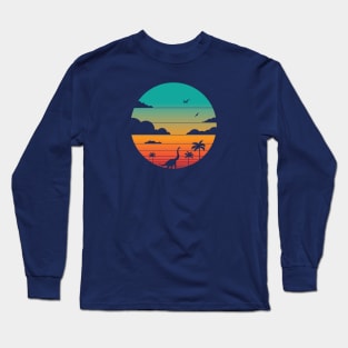 Cretaceous Sunset Long Sleeve T-Shirt